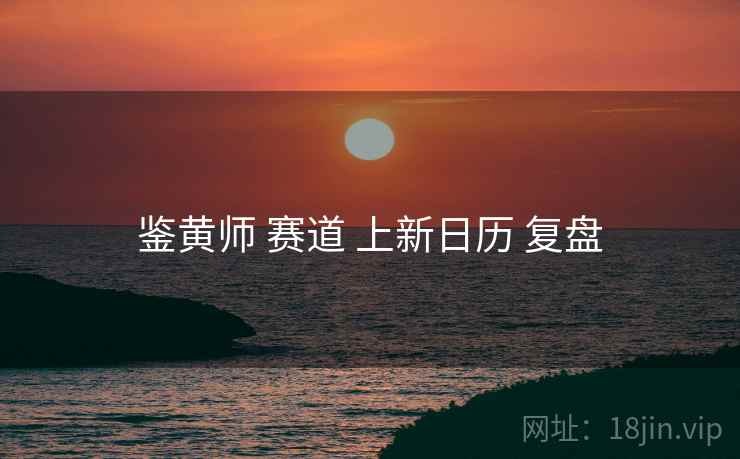 鉴黄师 赛道 上新日历 复盘