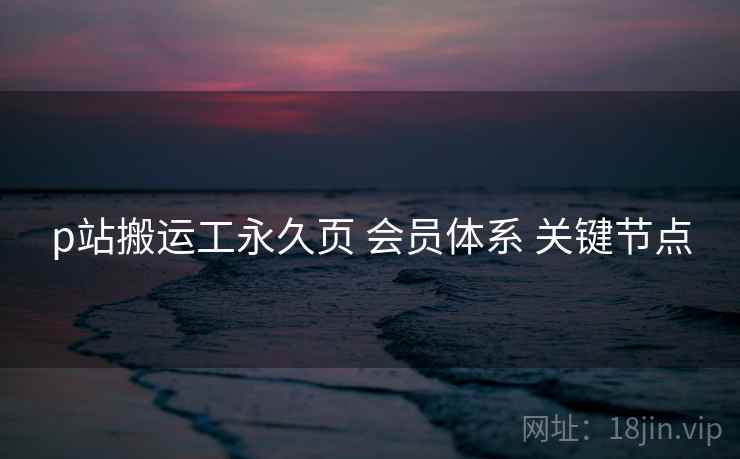 p站搬运工永久页 会员体系 关键节点