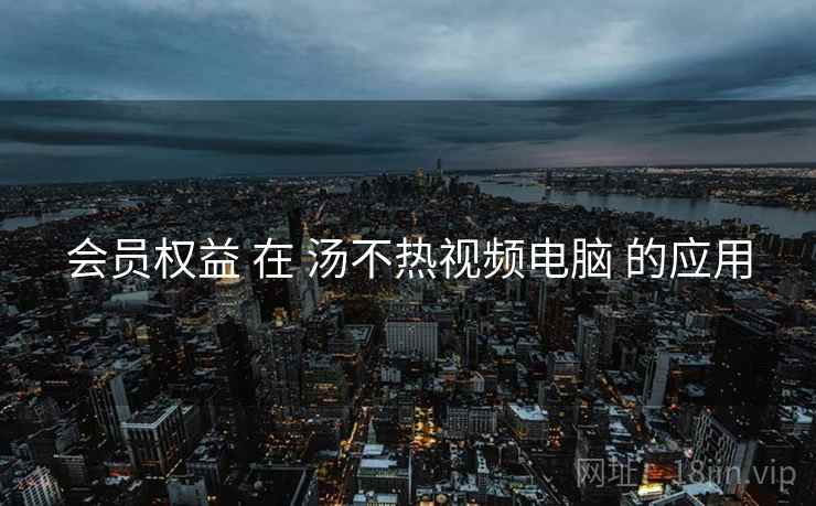 会员权益 在 汤不热视频电脑 的应用