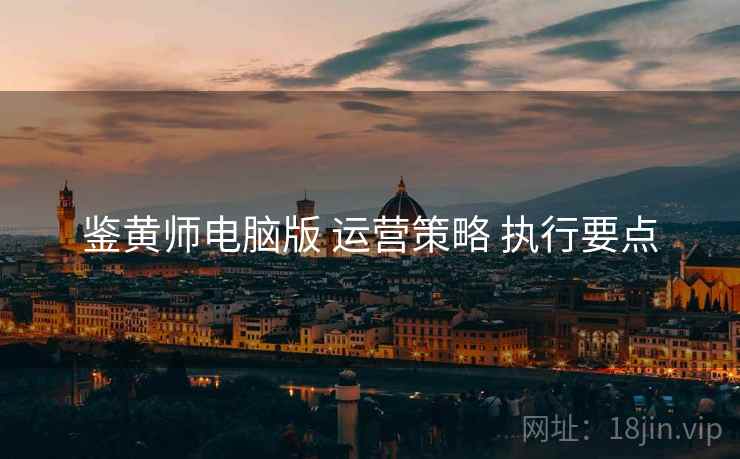 鉴黄师电脑版 运营策略 执行要点