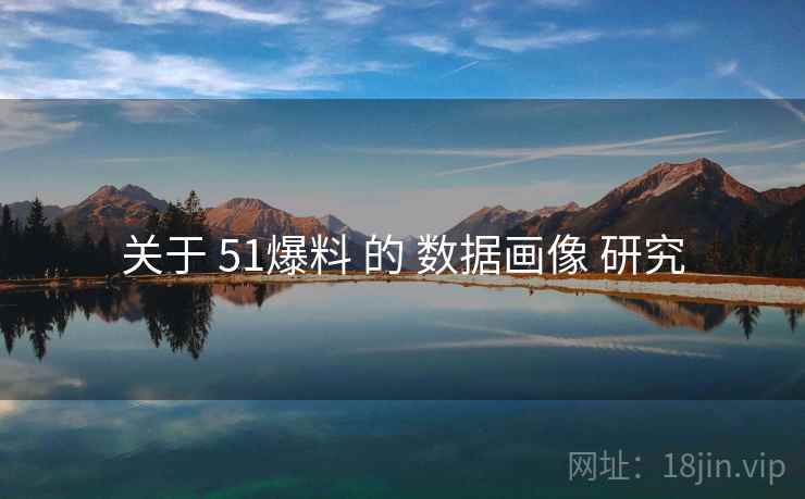 关于 51爆料 的 数据画像 研究