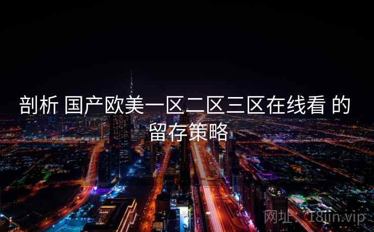 剖析 国产欧美一区二区三区在线看 的 留存策略