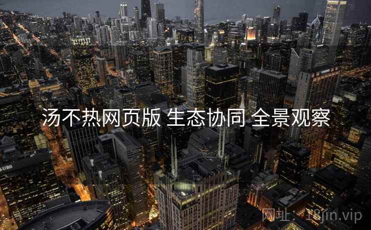 汤不热网页版 生态协同 全景观察